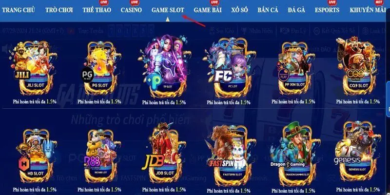 Hàng trăm game slot hấp dẫn đang chờ bạn khám phá